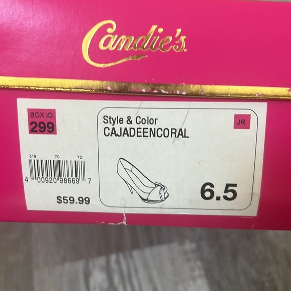 Orange Satin High Heels - Picture 6 of 6